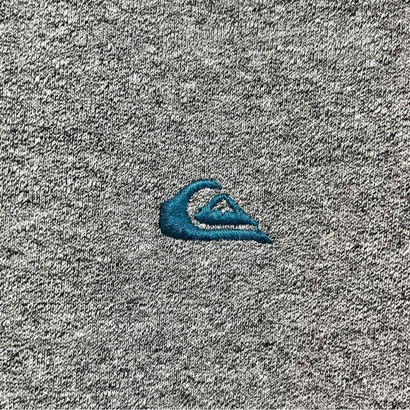 Quiksilver Men’s Raglan Sleeve Hoodie in Teal & Gray - Size Medium - Picture 13 of 16